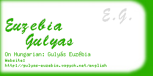 euzebia gulyas business card
